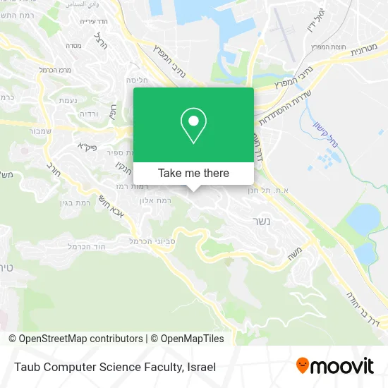 Taub Computer Science Faculty map
