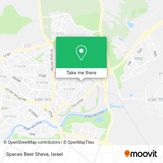 Spaces Beer Sheva map