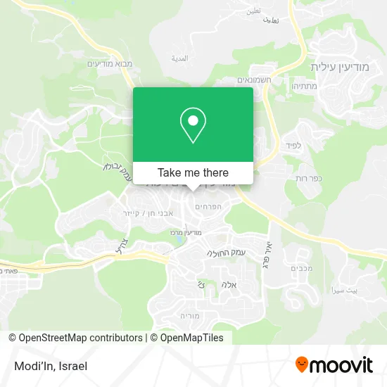 Modi’In map