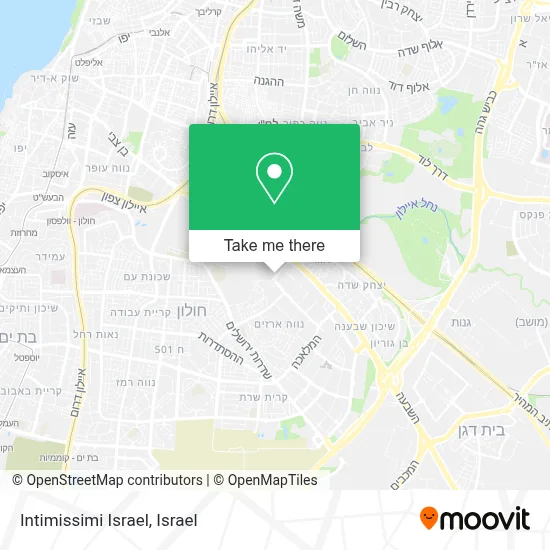 Intimissimi Israel map