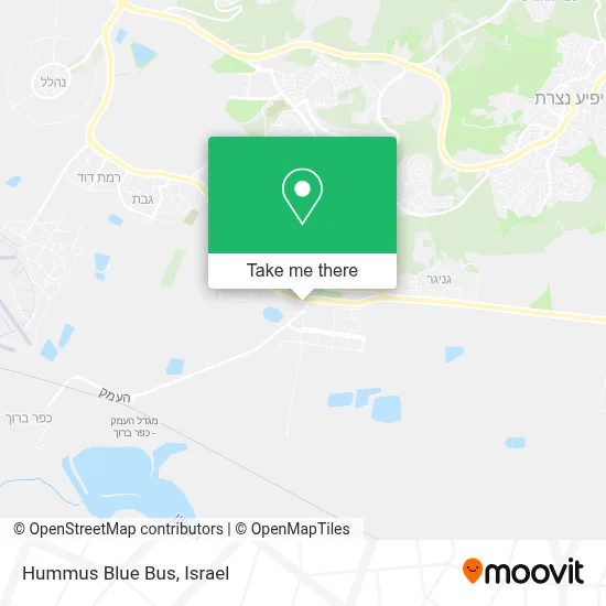 Hummus Blue Bus map