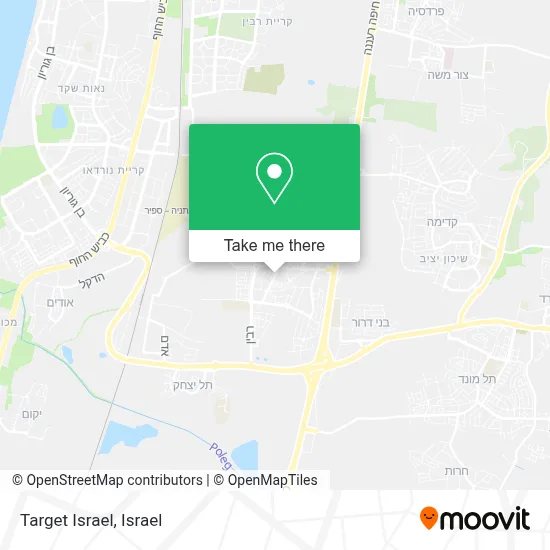 Target Israel map