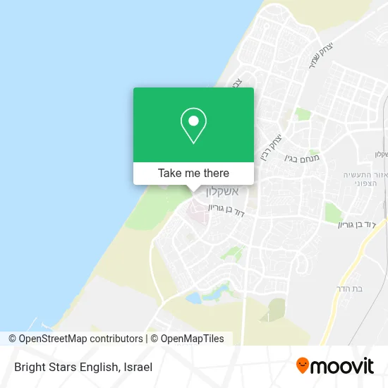 Bright Stars English map