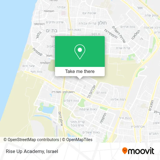 Rise Up Academy map