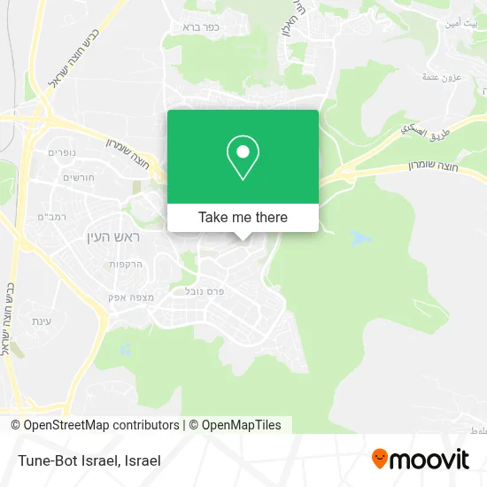 Tune-Bot Israel map