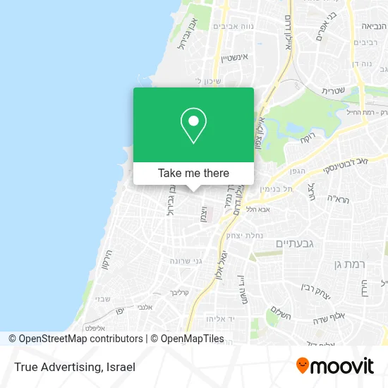 True Advertising map