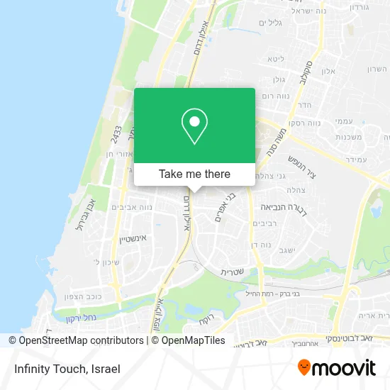 Infinity Touch map