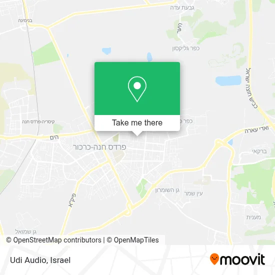 Udi Audio map