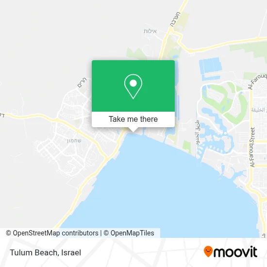 Tulum Beach map