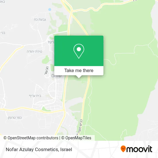 Nofar Azulay Cosmetics map