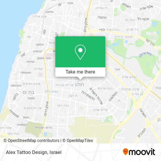 Alex Tattoo Design map