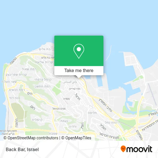 Back Bar map