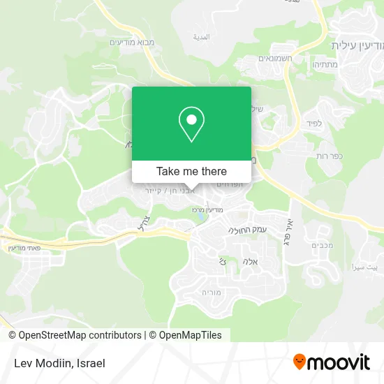 Lev Modiin map