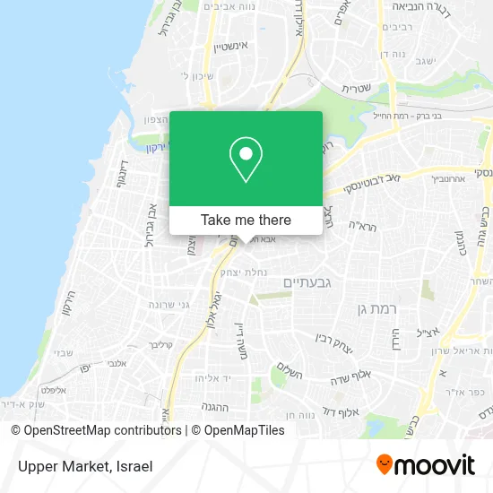 Upper Market map