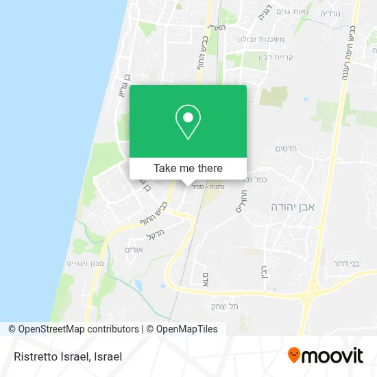 Ristretto Israel map