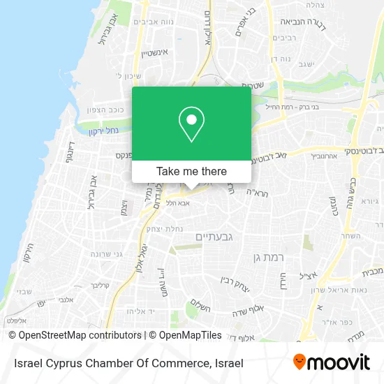 Israel Cyprus Chamber Of Commerce map