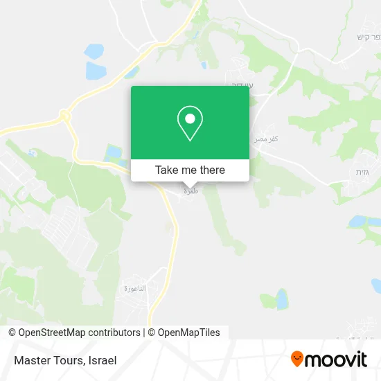 Master Tours map