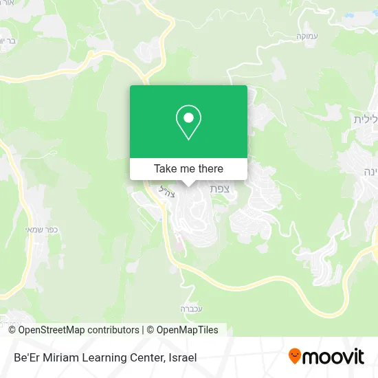 Be'Er Miriam Learning Center map