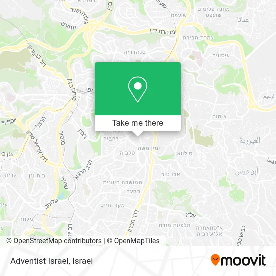 Adventist Israel map
