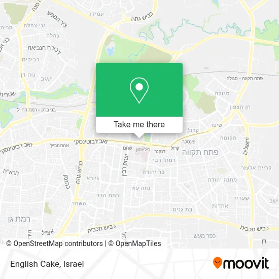 English Cake map