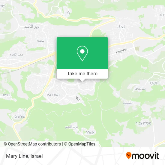 Mary Line map