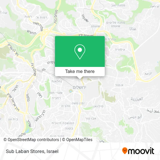 Sub Laban Stores map
