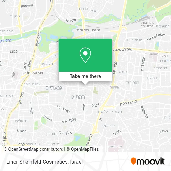 Linor Sheinfeld Cosmetics map