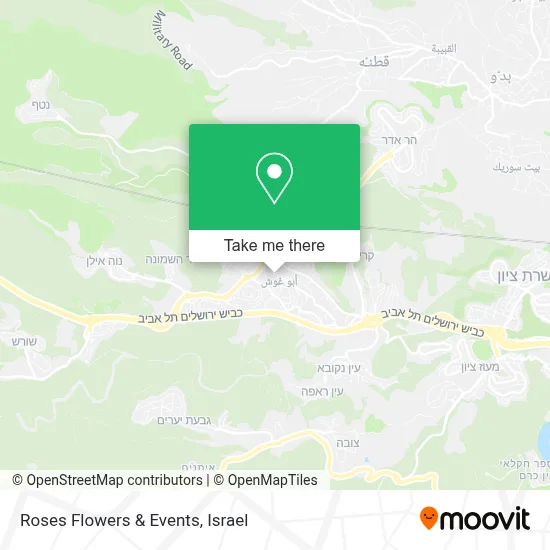 Roses Flowers & Events map