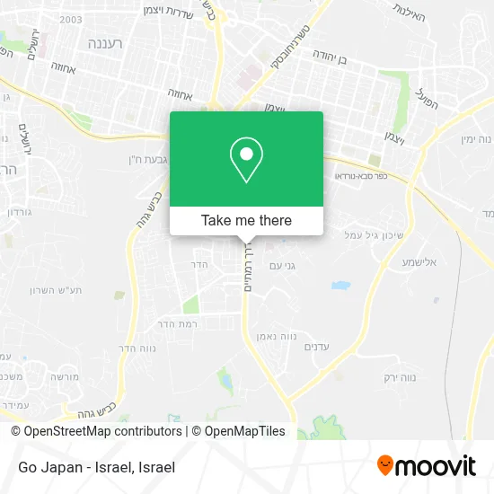 Go Japan - Israel map