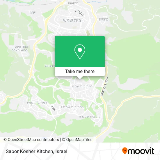 Sabor Kosher Kitchen map