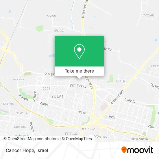 Cancer Hope map
