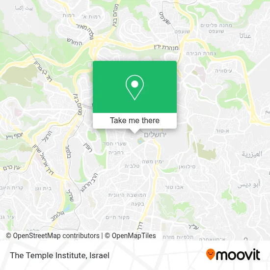 The Temple Institute map