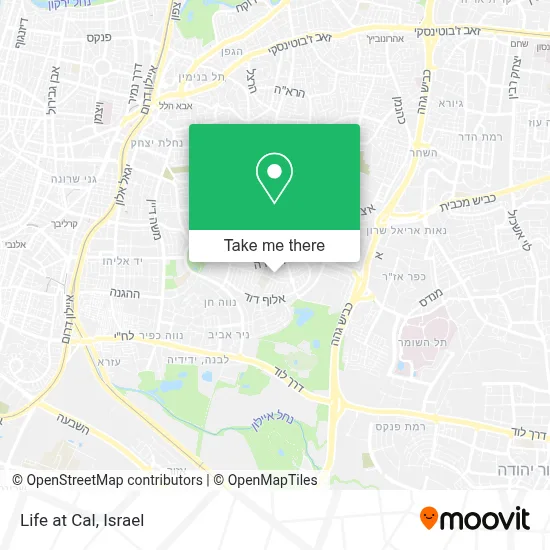 Life at Cal map