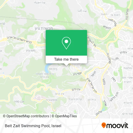 Beit Zait Swimming Pool map