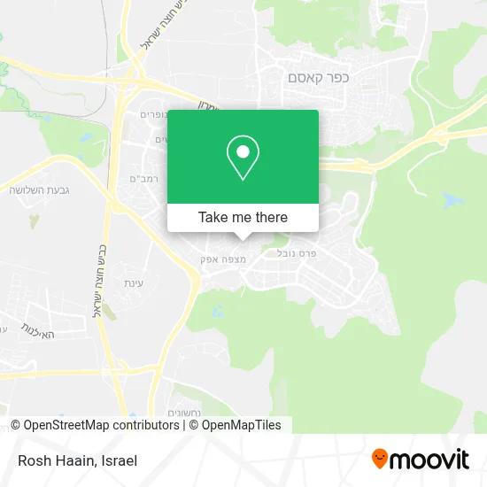 Rosh Haain map