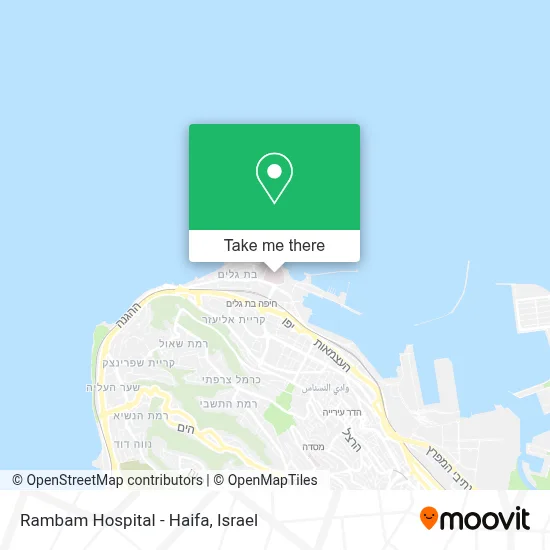 Rambam Hospital - Haifa map