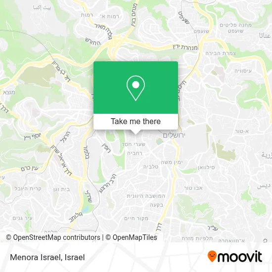 Menora Israel map