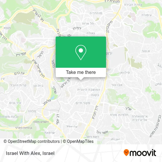 Israel With Alex map