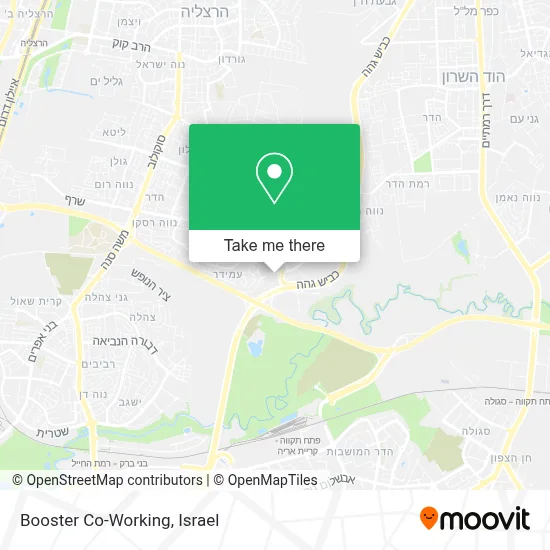 Booster Co-Working map
