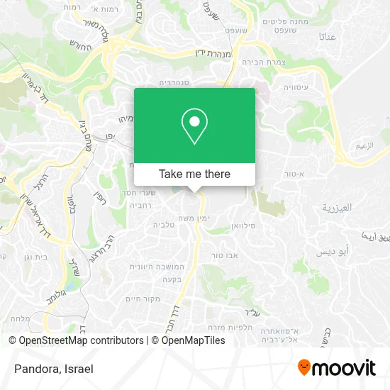 Pandora map