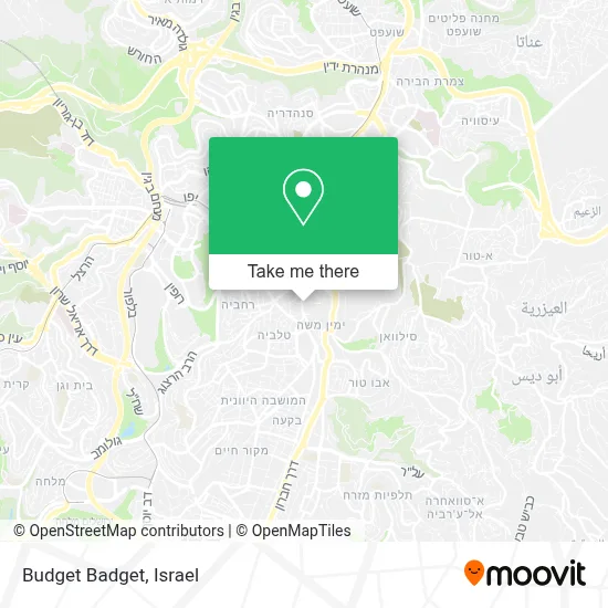 Budget Badget map