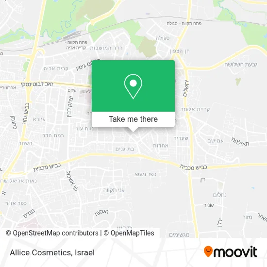 Allice Cosmetics map