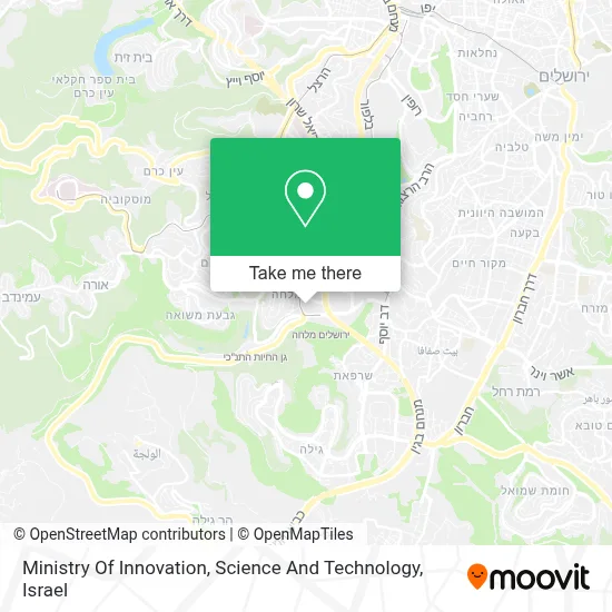 Ministry Of Innovation, Science And Technology map