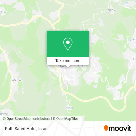 Ruth Safed Hotel map