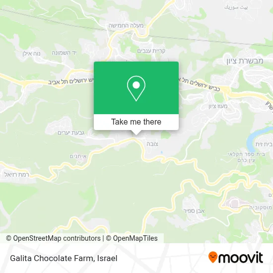 Galita Chocolate Farm map