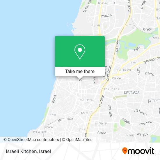 Israeli Kitchen map