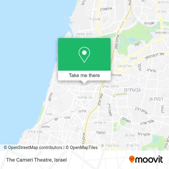 The Cameri Theatre map