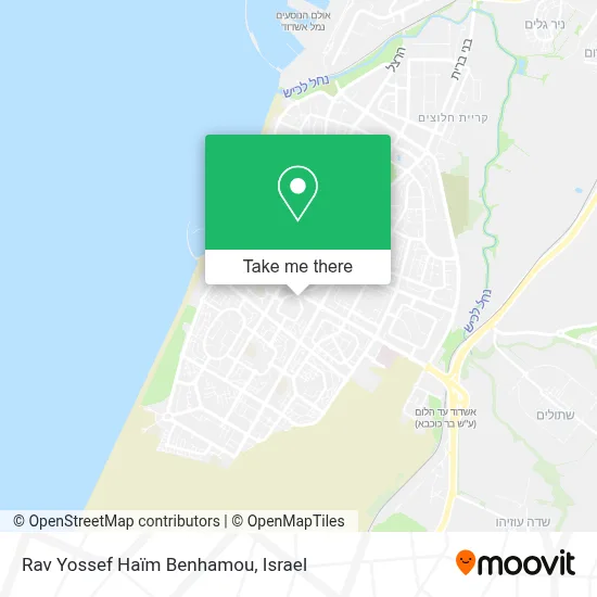 Rav Yossef Haïm Benhamou map