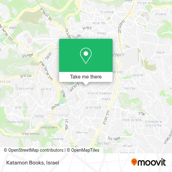 Katamon Books map