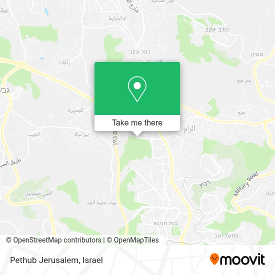 Pethub Jerusalem map